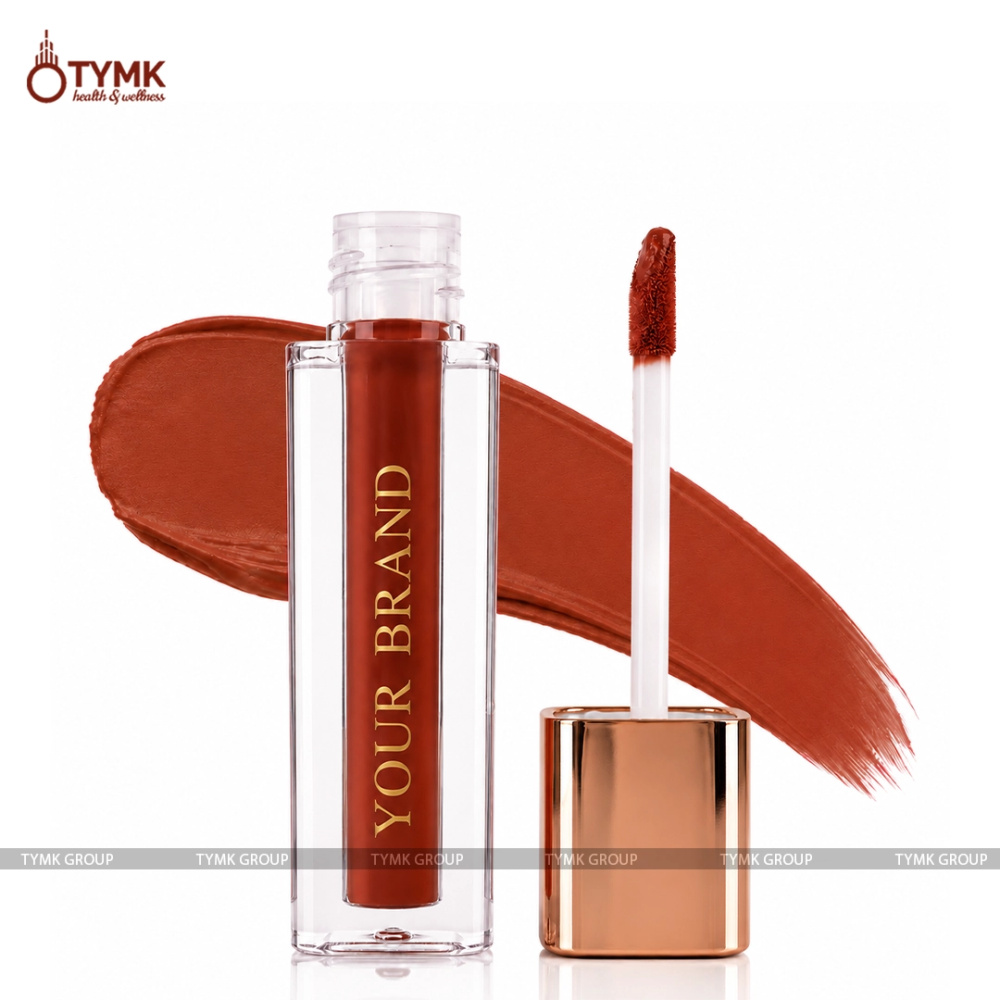 Opulent Glam Liquid Lipstick (Light Brown Shade) (Long Lasting)