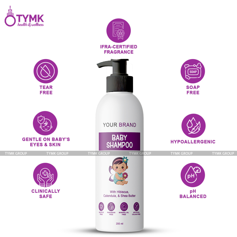 Baby Shampoo (Sulfate Free- With Hibiscus, Calendula, & Shea Butter)