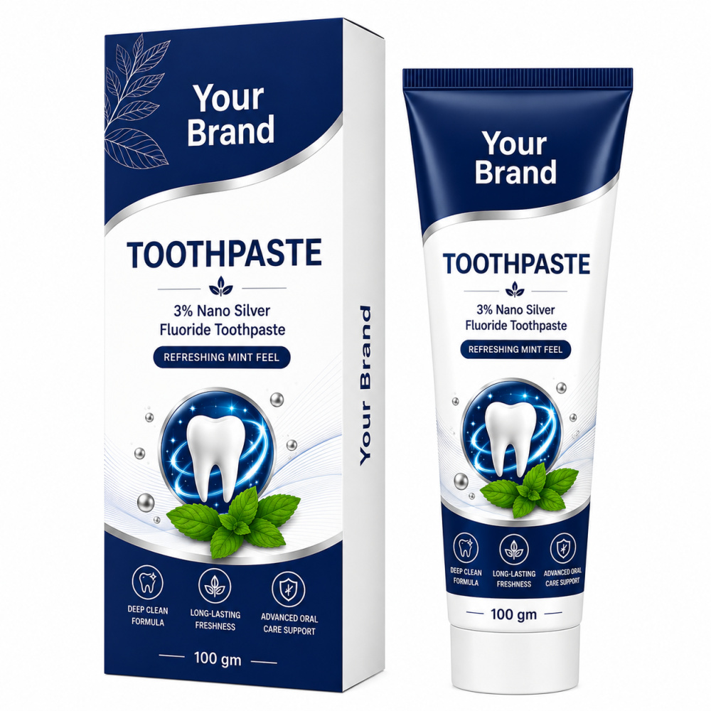 Toothpaste 3% NSF/ Nano Silver Fluoride - Mint Flavour (Sulfate Free)