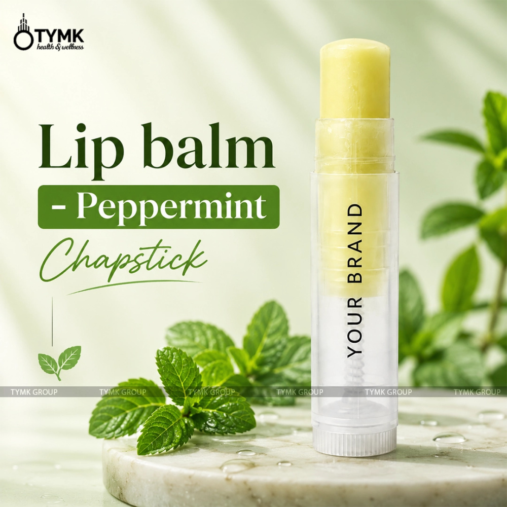 Lip balm (Peppermint) (Chapstick) - with Coco/ Shea & Kokum Butter