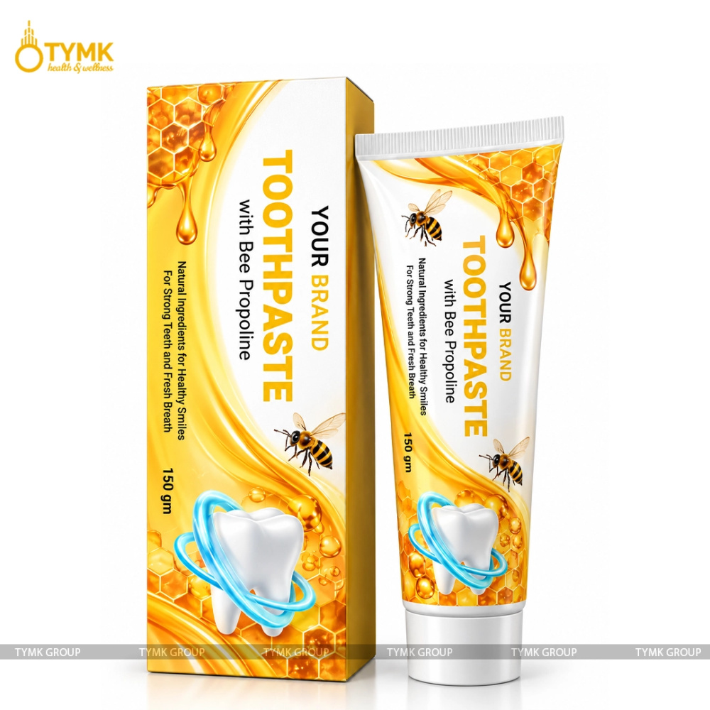 Toothpaste with Bee Propoline (Honey), Ganoderma & Herbs