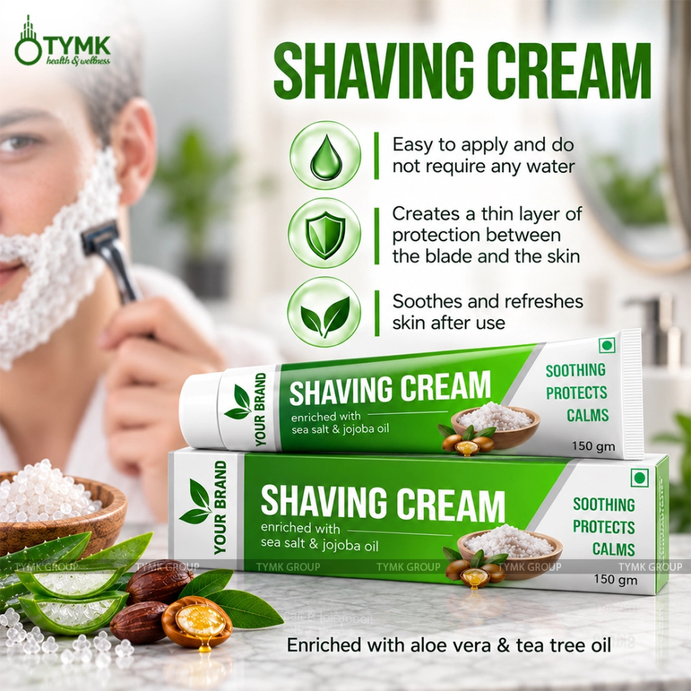 Shaving Cream (with Aqua Sea Minerals, Vitamin E)