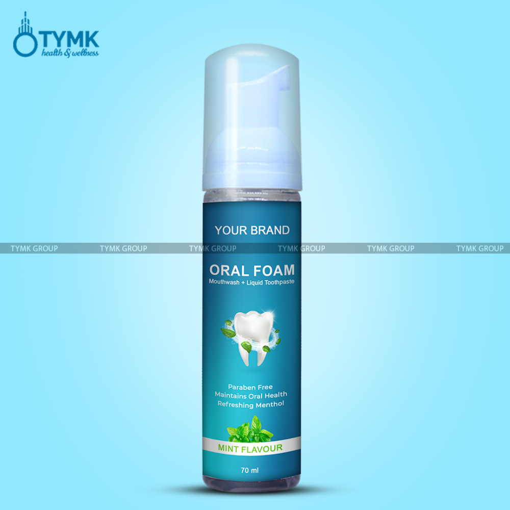 Oral Foam (Mouthwash + Liquid Toothpaste) (Mint Flavour)