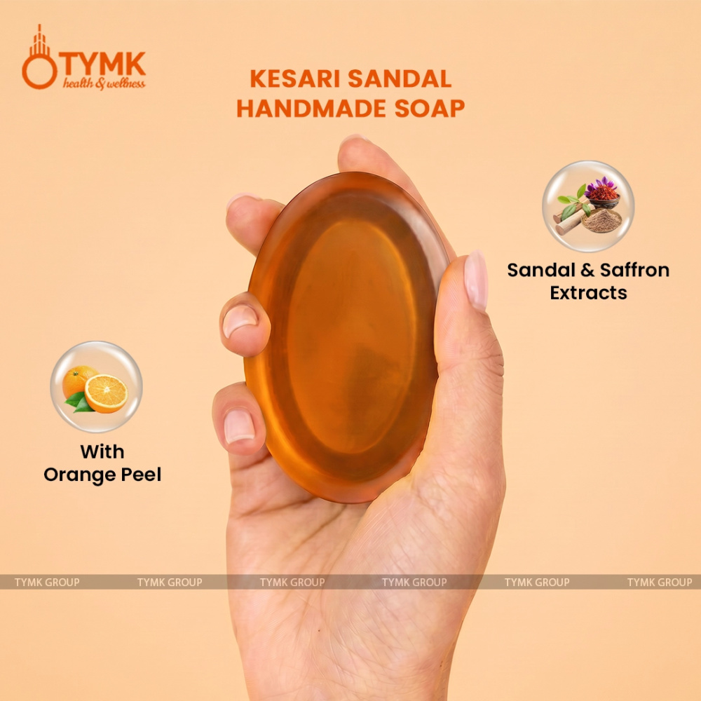 Youthful Orange, Kesar & Sandal Glycerin Soap