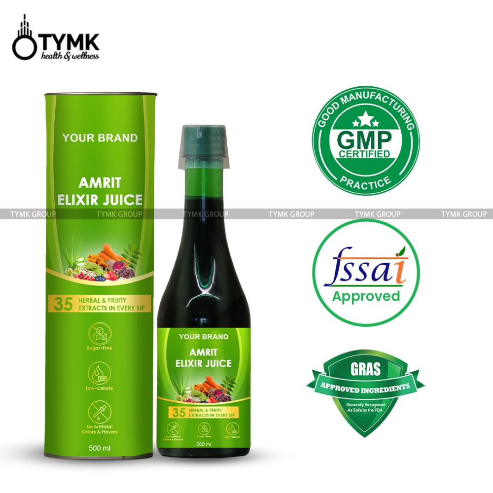 Amrit Elixir Juice (With 35 Botanical Extracts/ Herbal Superfoods / Berries/ Fruits)