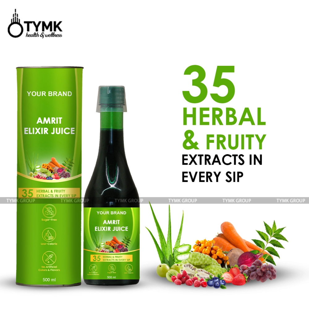 Amrit Elixir Juice (With 35 Botanical Extracts/ Herbal Superfoods / Berries/ Fruits)