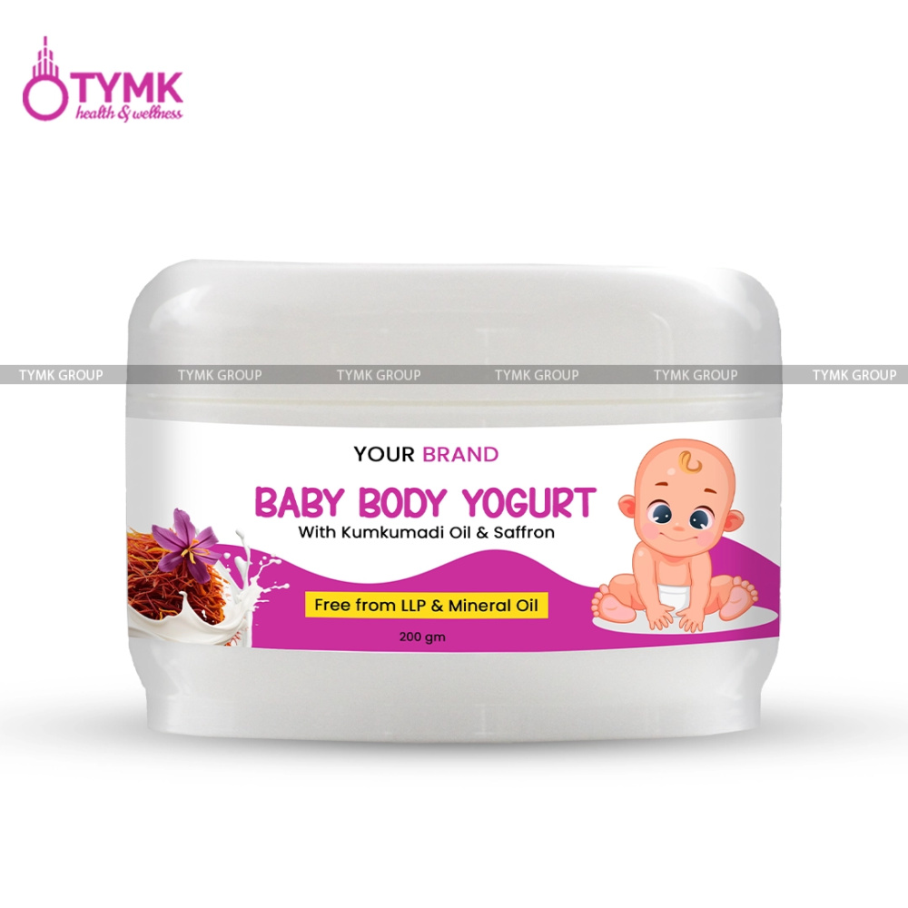 Baby Body Yogurt/ Cream (With Kukumadi Thailam/ Saffron) (Free from LLP & Mineral Oil)