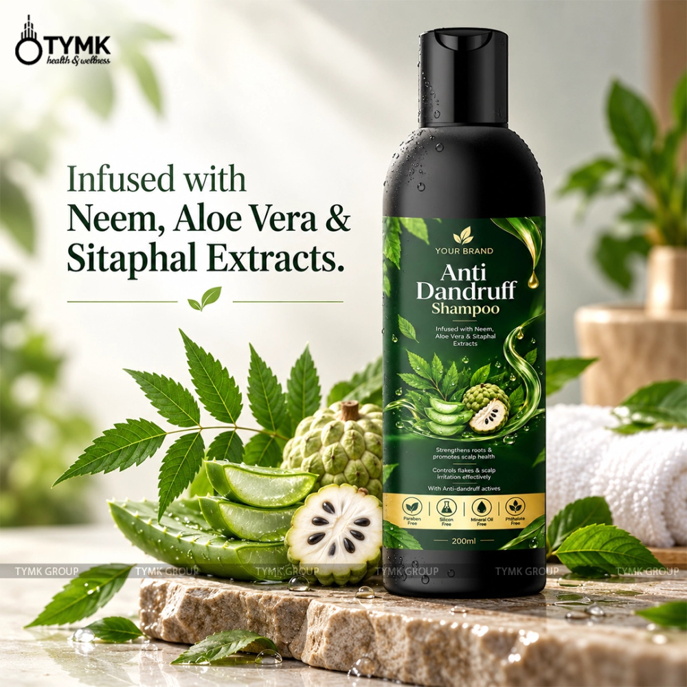 Anti Dandruff Shampoo (with Neem,aloevera & Sitafal Seeds)