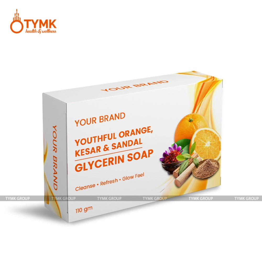 Glycerine Soap - Youthful Orange, Kesar & Sandal