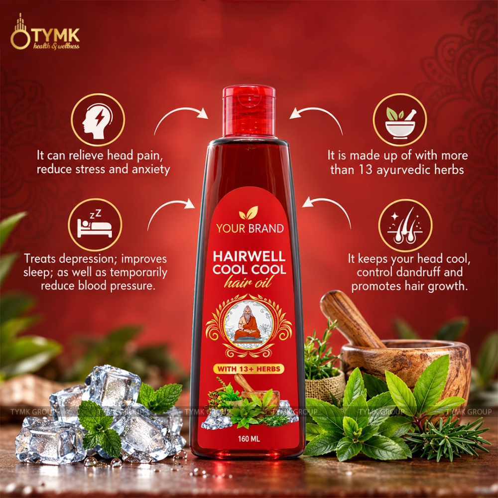 Hairwell Cool Cool Hair Oil (with 13+ Herbs)