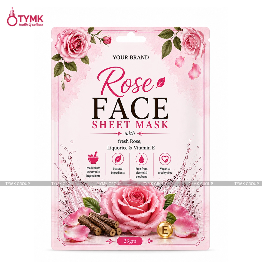 Rose Face Sheet Mask (98% Natural)