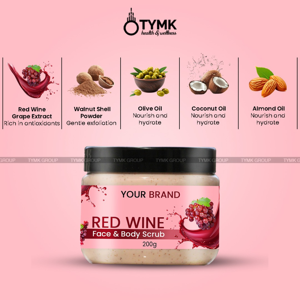 Red wine Face & Body Scrub