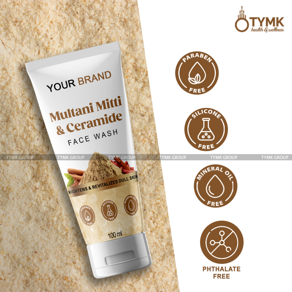 Multani Mitti & Ceramide - Sulfate Free/ Cream Based Face Wash (with Cinnamon)