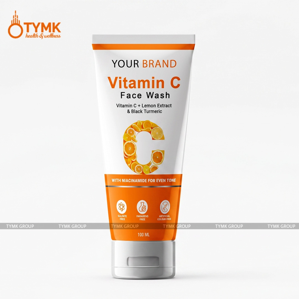Vitamin C Face Wash (With Black Turmeric) (CREAM BASED)
