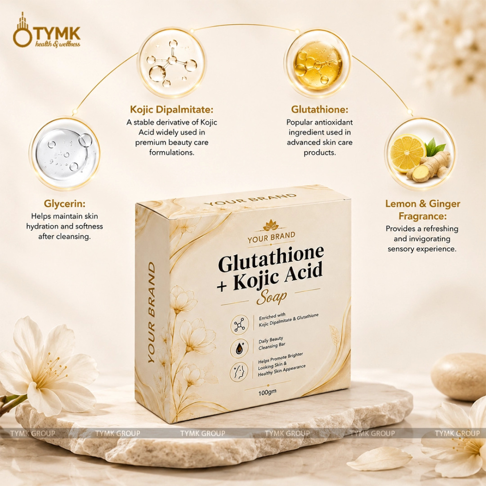 Glutathione + Kojic Acid Soap (Noodle Based) - With Lemon & Ginger Oil