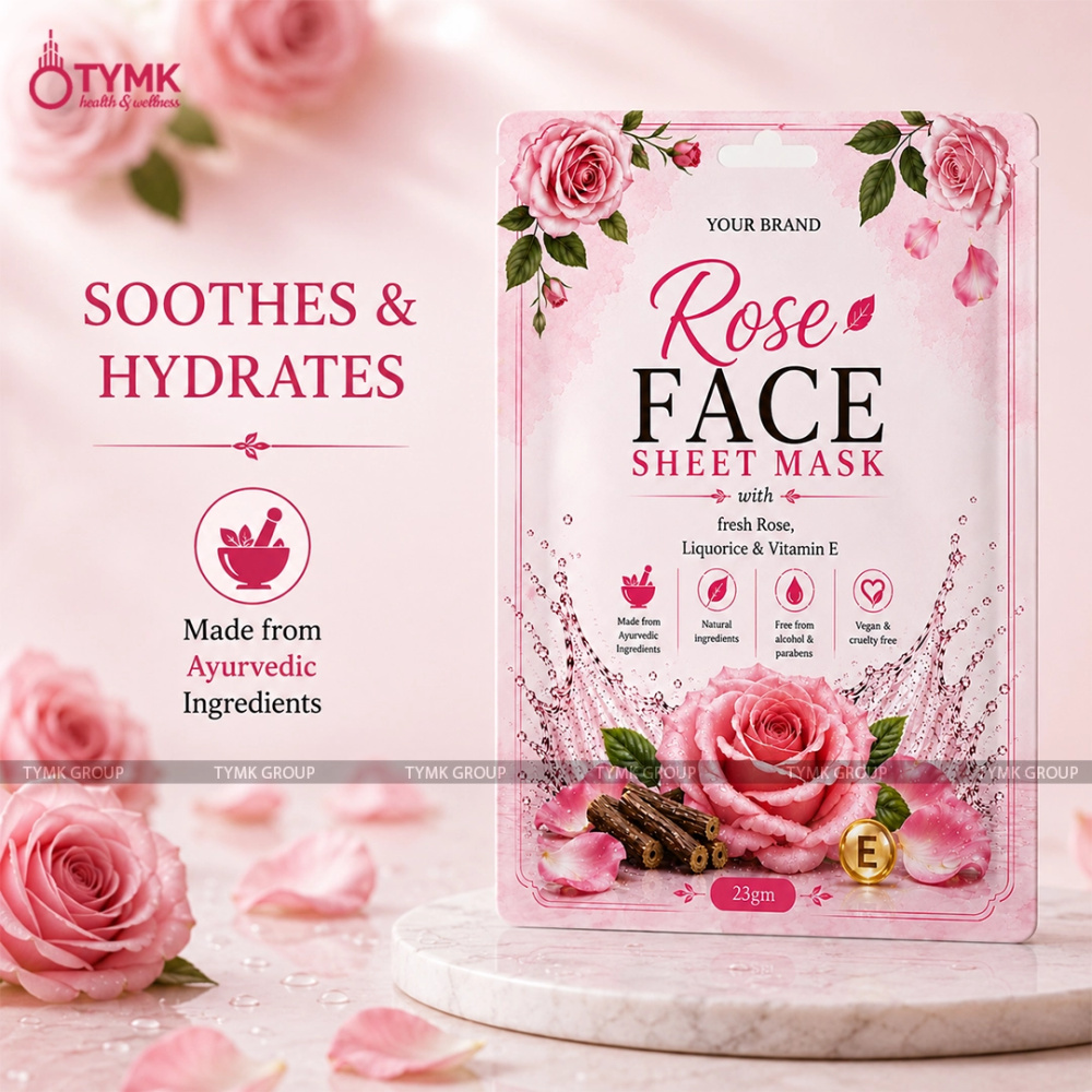 Rose Face Sheet Mask (98% Natural)