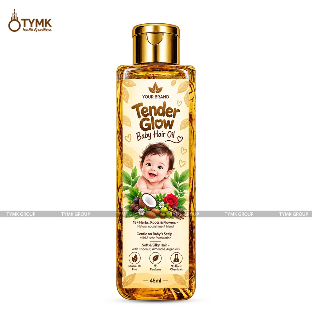 Tender Glow Baby Hair Oil (LLP/ Mineral Oil Free)