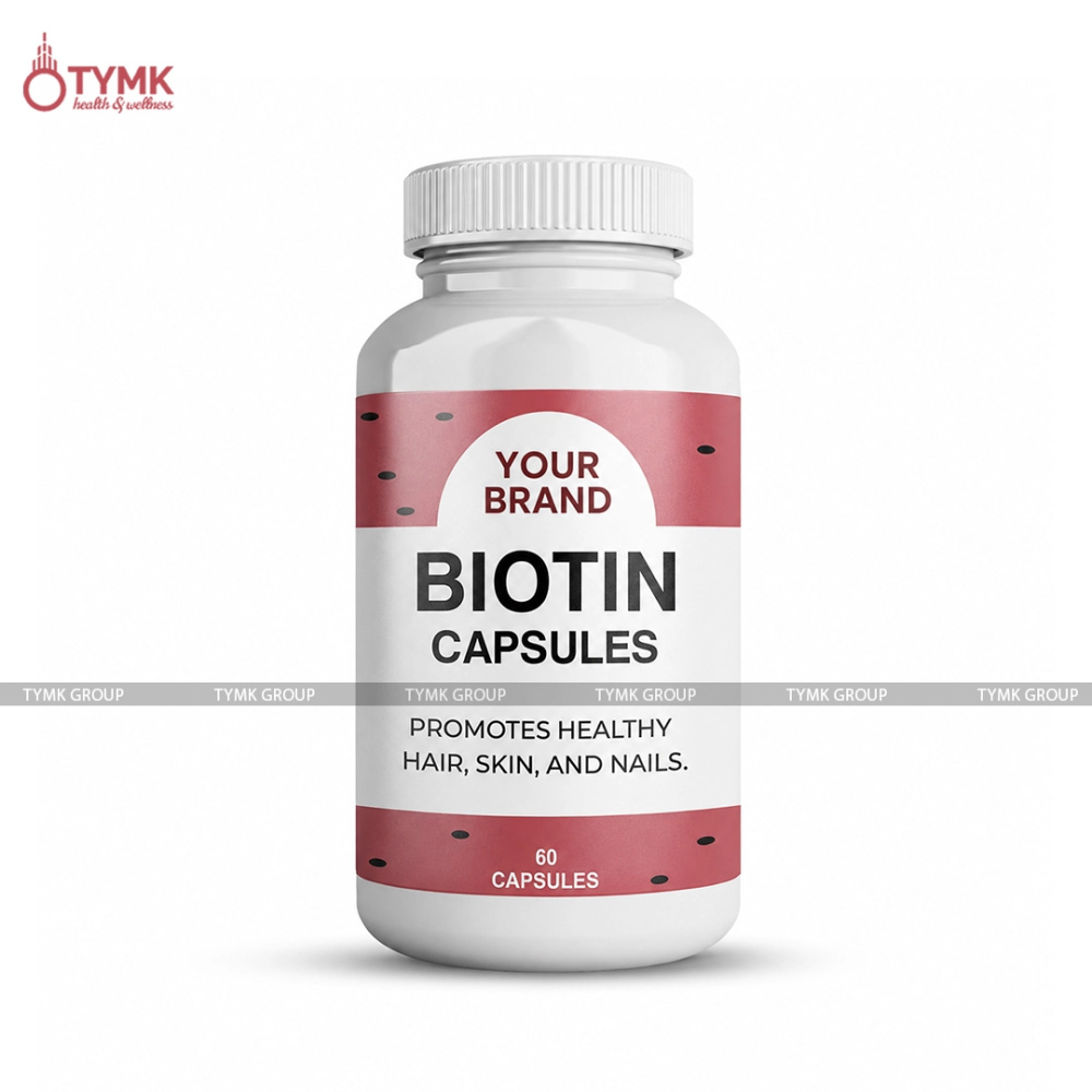 Biotin Capsules (Vitamin B7/ H)- For Healthy Hair, Skin & Nails
