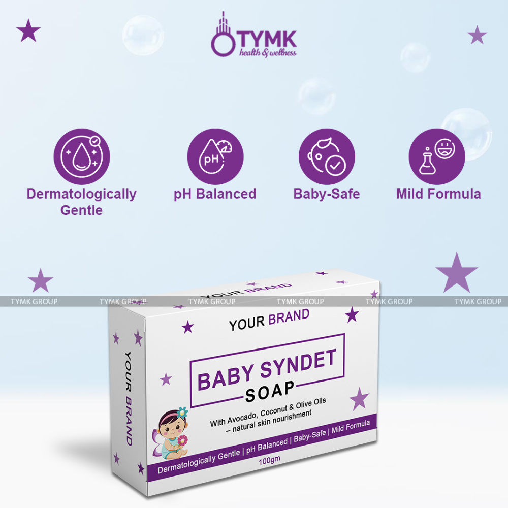 Baby SYNDET Soap - 5.5 PH (With Avocado, Coconut & Turmeric)