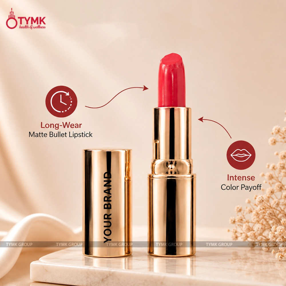 Luxe Allure Bullet Lipstick (Long Lasting) (Coral Shade)