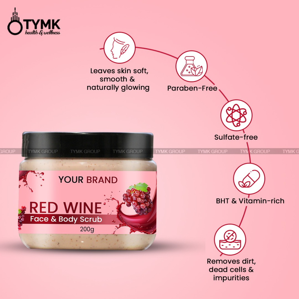 Red wine Face & Body Scrub