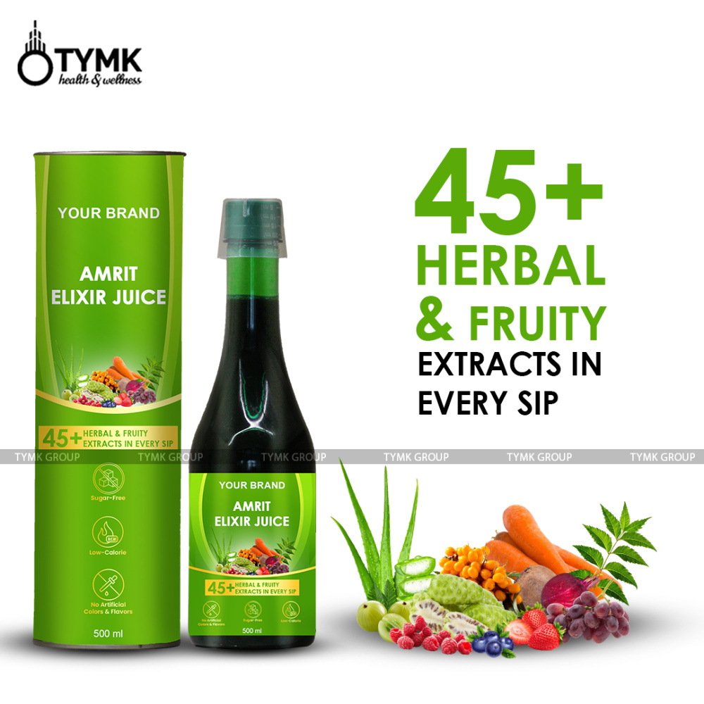 Amrit Elixir Juice (With 45 Botanical Extracts/ Herbal Superfoods / Berries/ Fruits)