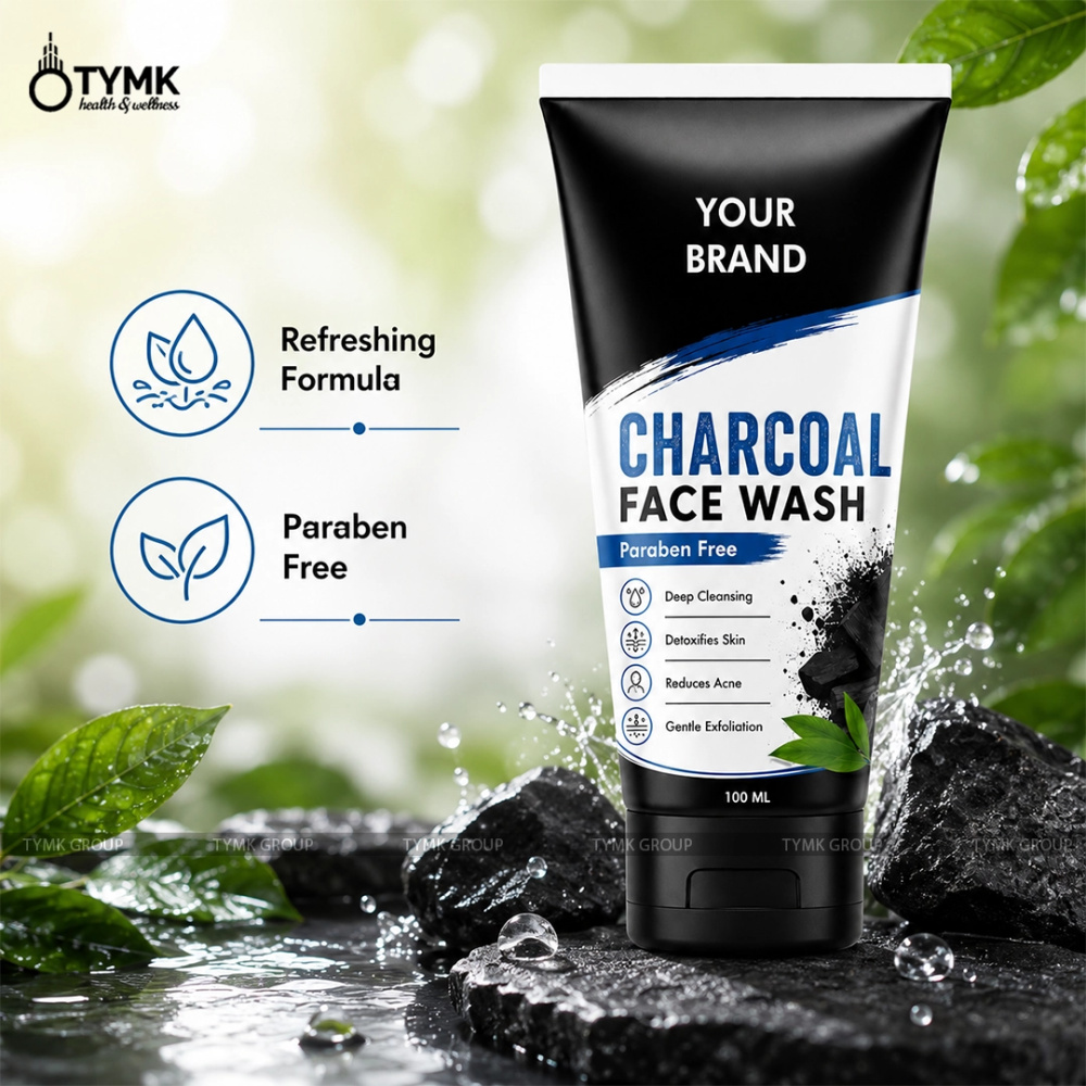 Charcoal Face Wash (With Sulfate/ Paraben Free)