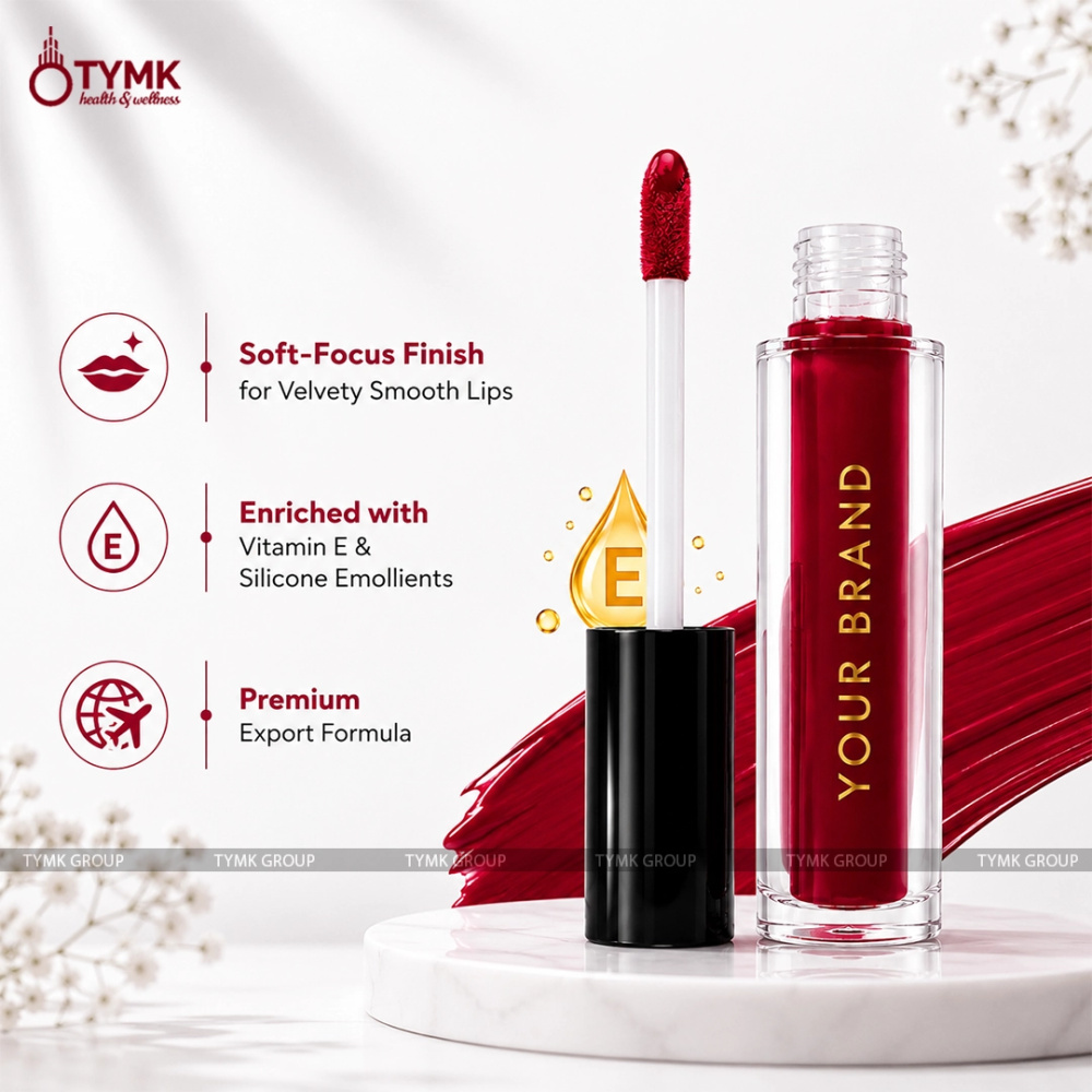 Opulent Glam Liquid Lipstick (Blood Red) (Long Lasting)