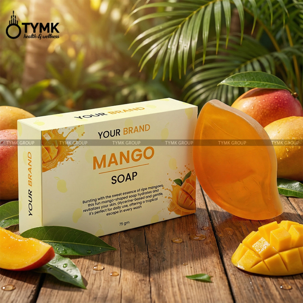 Mango Soap - Designer/ Handmade - (Mango Shape) (Glycerine Based)