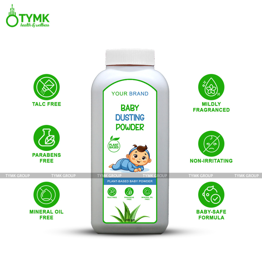 Baby Talcum/ Dusting Powder (Plant Based) (with Corn Starch & Arrow Root)