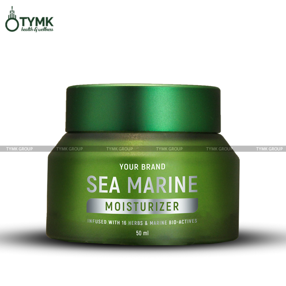 Sea Marine Moisturizer (with 19 Herbs/ Bio- Actives - Hyaluronic Acid, Kojic Acid, etc⁩)  (LLP & Mineral Oil Free)