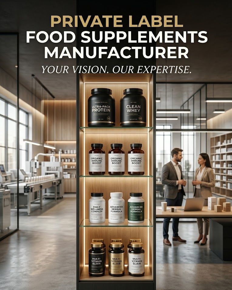 Private Label Food Supplements Manufacturer: The Backbone of Fast-Growing Wellness Brands