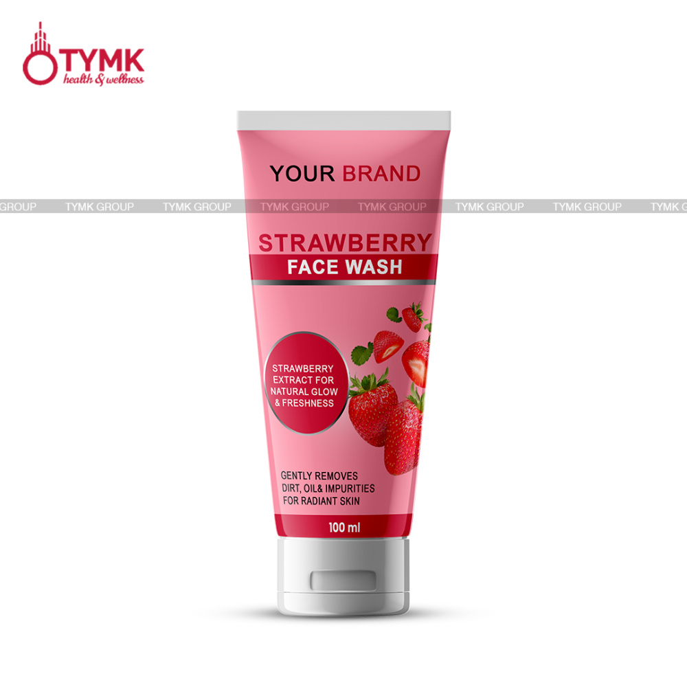 Strawberry Face Wash (With- OUT Beads) (With Sulfate) (◼️AF - Type)