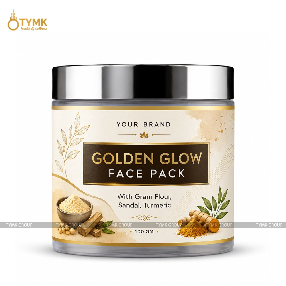 Golden Glow Face Pack (With Gram Flour, Sandal, Turmeric, etc)