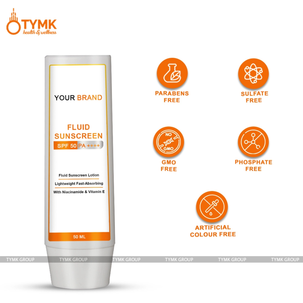 Fluid Sunscreen SPF 50 PA ++++ (With Niacinamide) (Airless Pump Formula)