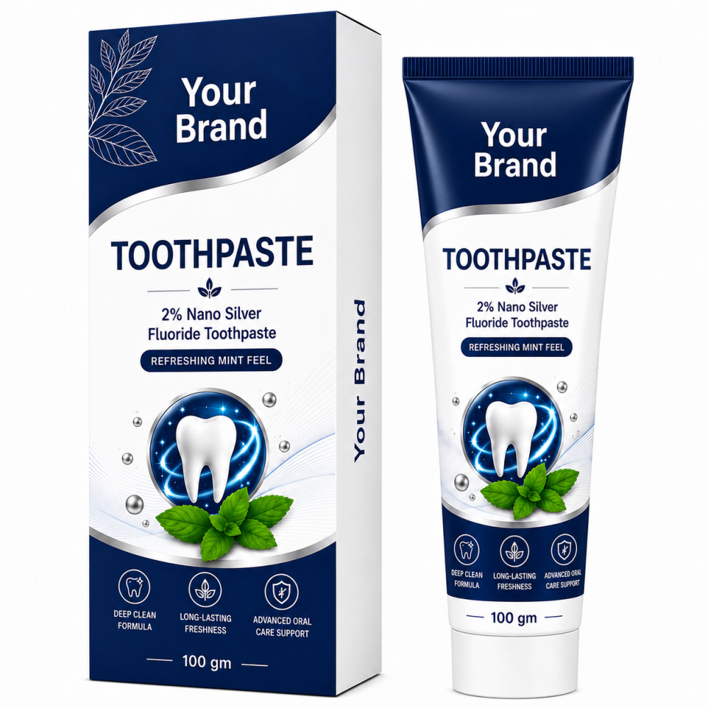 Toothpaste 2% NSF/ Nano Silver Fluoride - Mint Flavour (Sulfate Free)