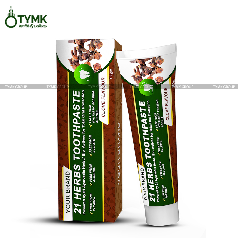 21 Herbs Toothpaste (Sulfate Free) (Clove Flavour)