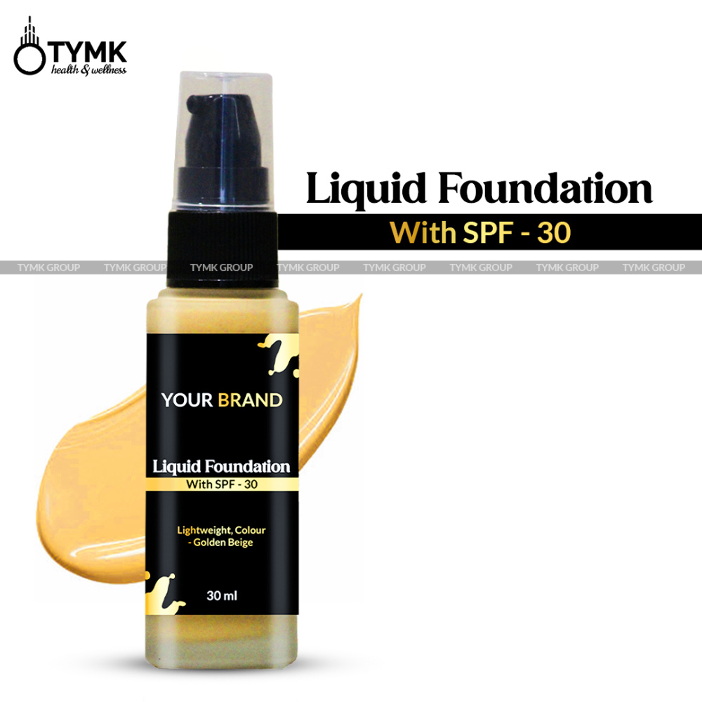 Liquid Foundation (With SPF - 30) - Lightweight ( 🎨 Golden Beige)