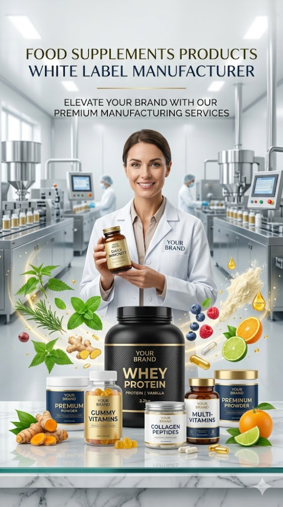 Top Food Supplements Products White Label Manufacturer for Quality & Custom Branding