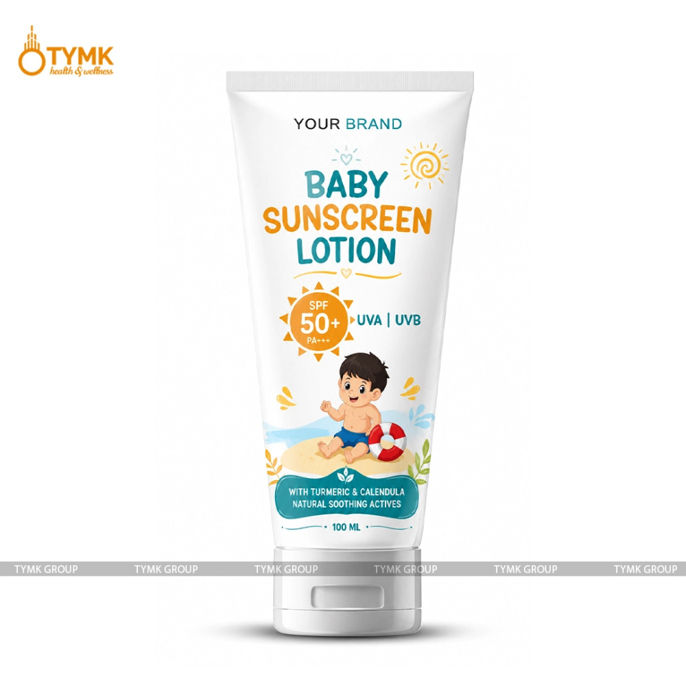 Baby Sunscreen Lotion With SPF-50 (With Turmeric & Calendula)