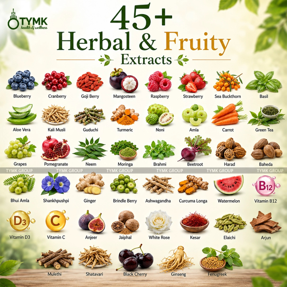 Amrit Elixir Juice (With 45 Botanical Extracts/ Herbal Superfoods / Berries/ Fruits)