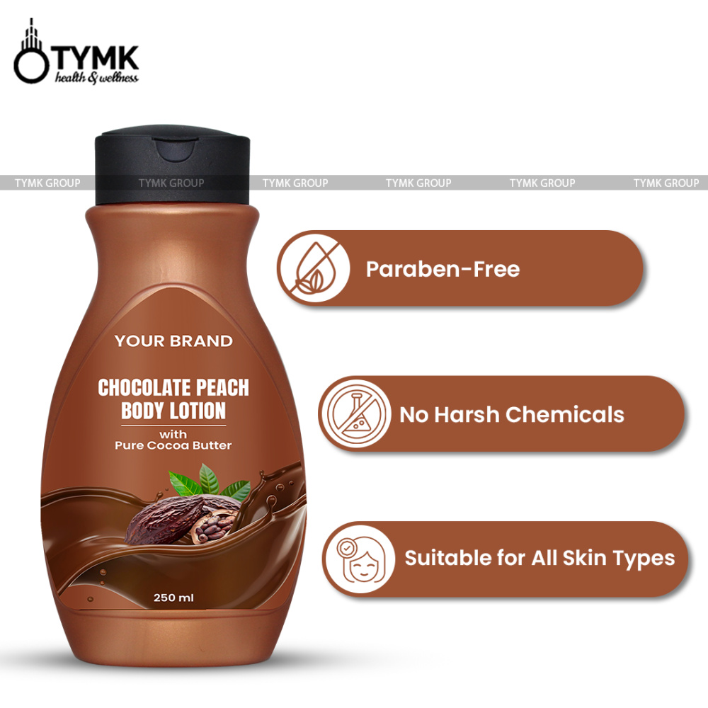 Chocolate-peach Body Lotion (with Pure Cocoa Butter) (paraben/silicon Free) (skin Hydrator)