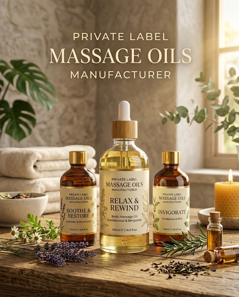 Private Label Massage Oils Manufacturer: Building a Wellness Brand That Customers Trust