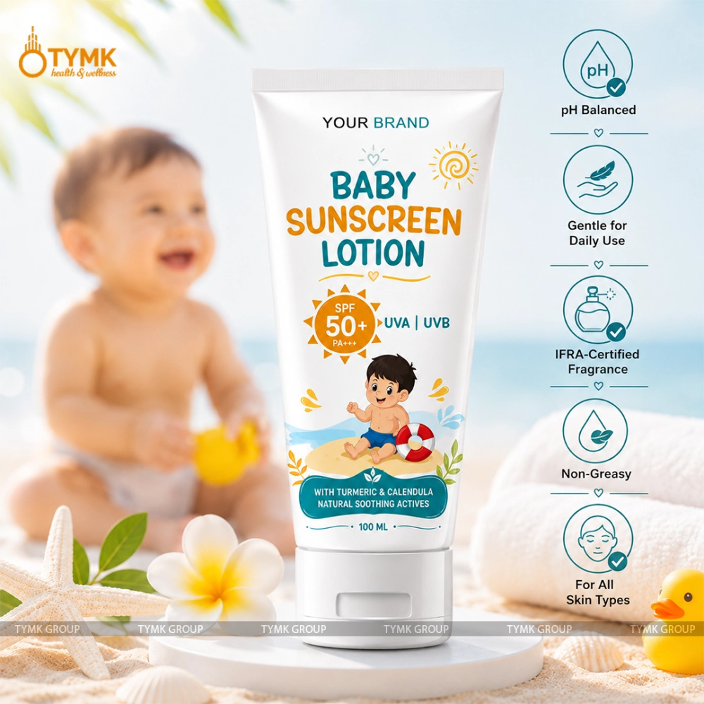 Baby Sunscreen Lotion With SPF-50 (With Turmeric & Calendula)