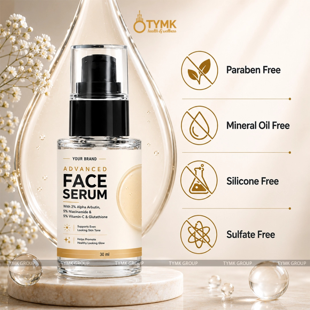 Face Serum (With 1% Glutathione, 2% Alpha Arbutin, 5% Niacinamide & 5% Vitamin-C )