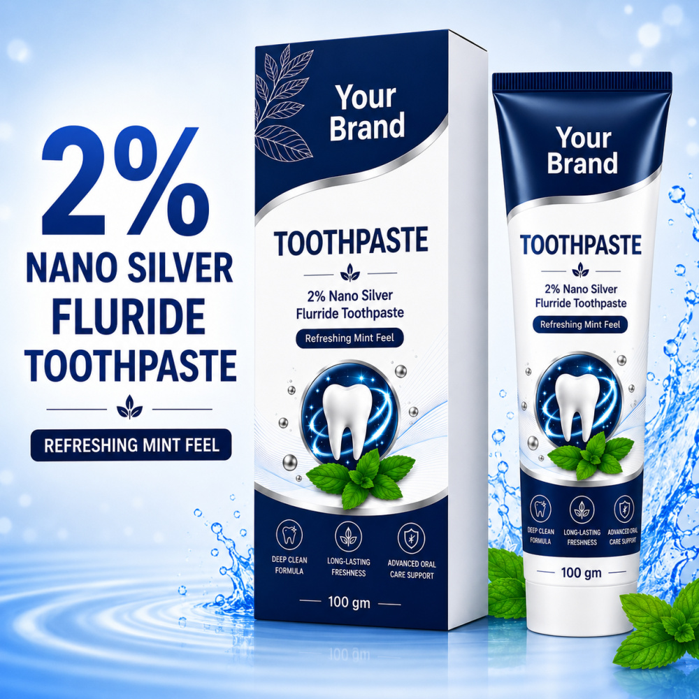 Toothpaste 2% NSF/ Nano Silver Fluoride - Mint Flavour (Sulfate Free)