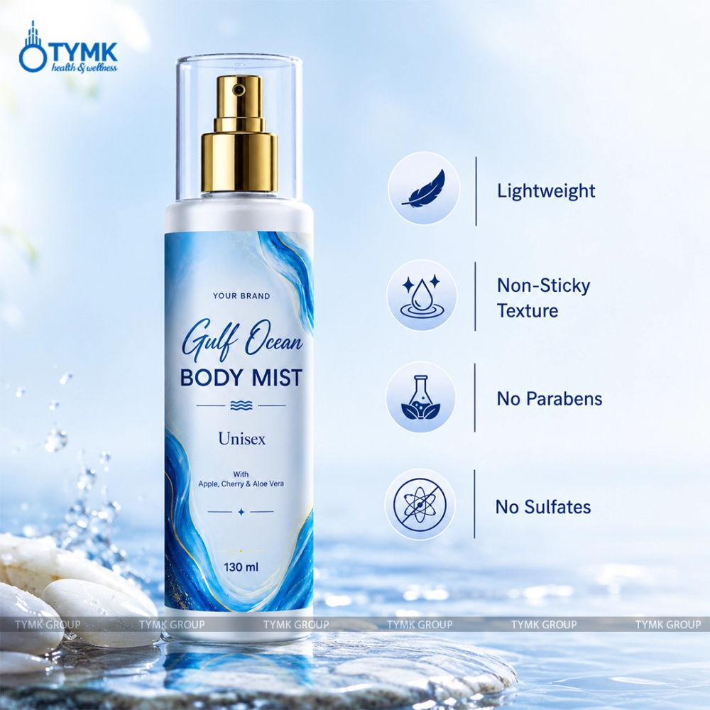 Body Deo Unisex (body Mist)  (gulf Ocean-with Apple, Cherry & Aloe Vera)