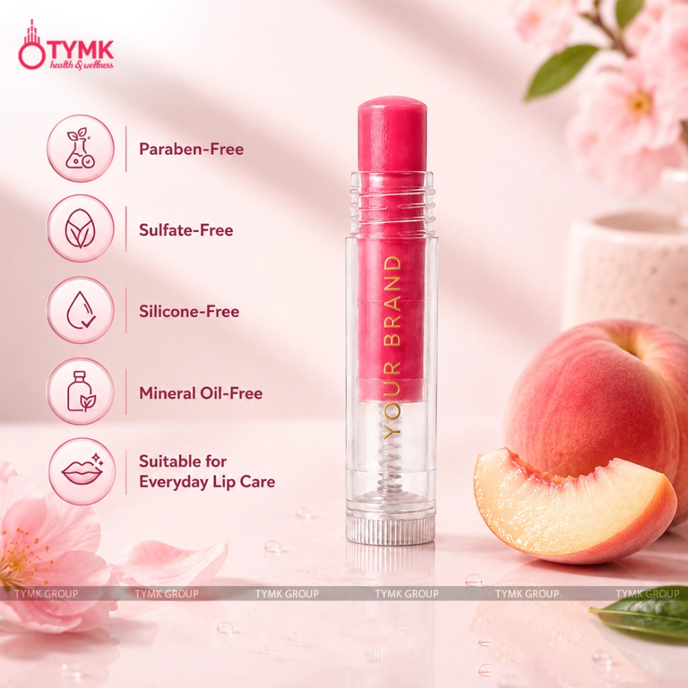 Lip balm (Peach) (Chapstick) - with Coco/ Shea & Kokum Butter
