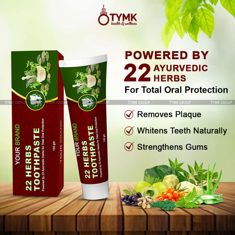 22 Herbs Toothpaste (Sulfate Base) (Clove Flavour)