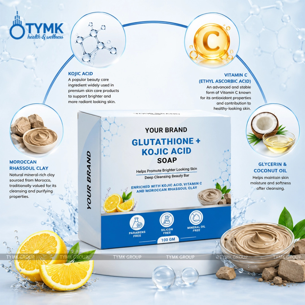 Glutathione + Kojic Acid Soap (Noodle Based) - With Lemon & Ginger Oil